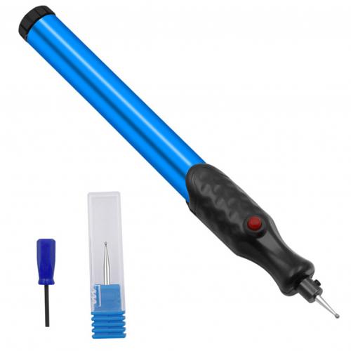 Mini Portable Jewelry Metal Glass Electric Engraving Engraver Pen Machine DIY Grinding Tool For Scrapbooking Graver Tools: Blue