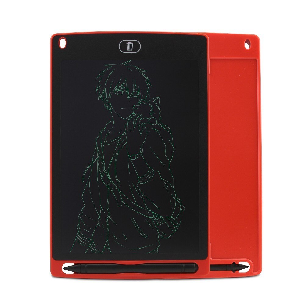 CHUYI 8.5&quot; LCD Drawing Tablet Digital Graphics Handwriting Board Writing Record Notes Touch Pad With Stylus Pen For Kids: Red
