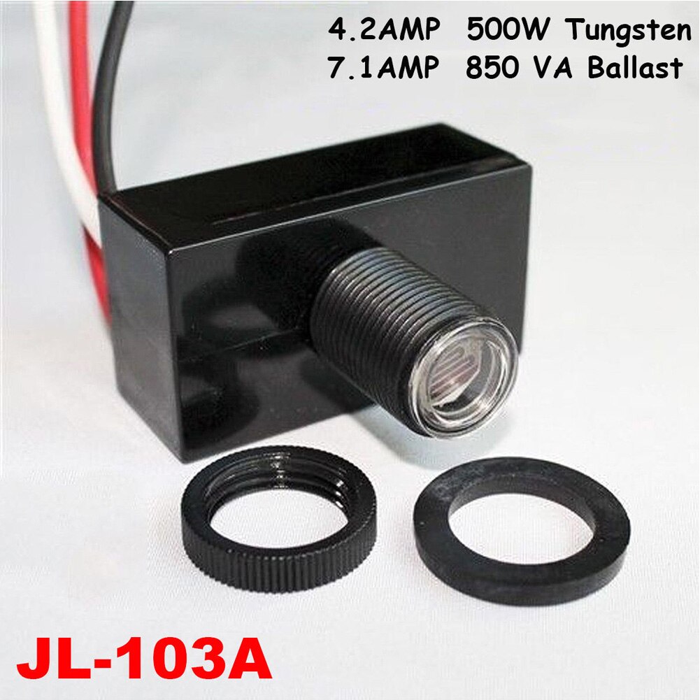 JL-103A Photocell Light Sensor Photo Outdoor 120V Photoelectric Electric Flush Mount Control Dusk Switch Led Resistor