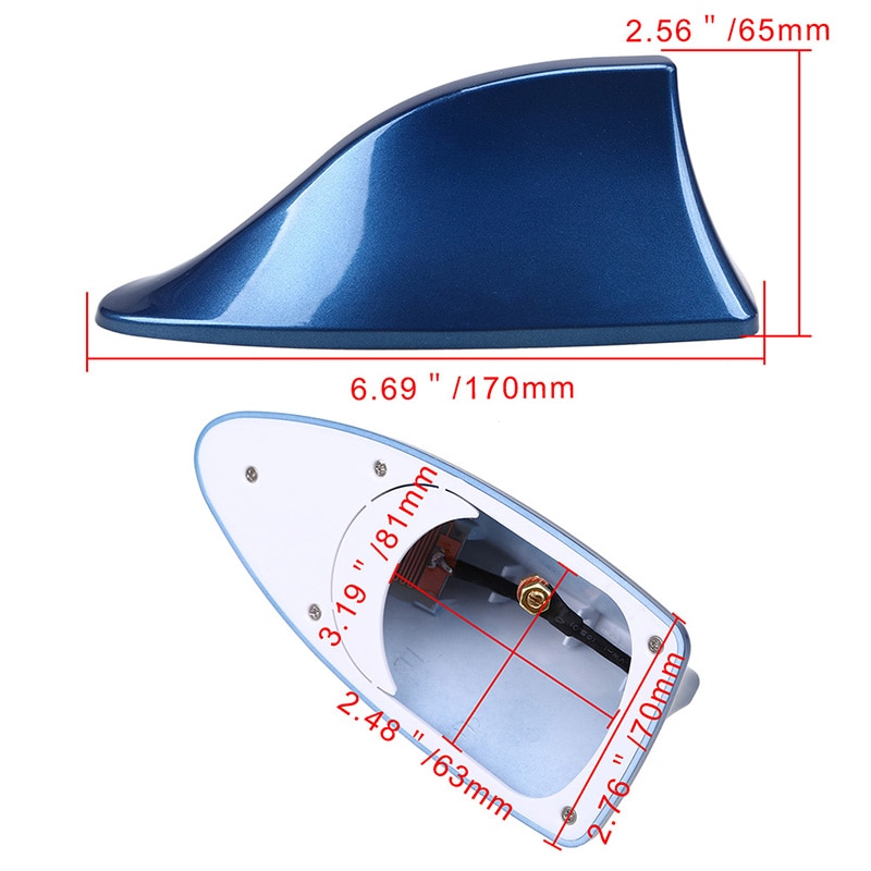 Car Style Shark Fin Antenna Auto Radio Signal Aerials Roof Antennas