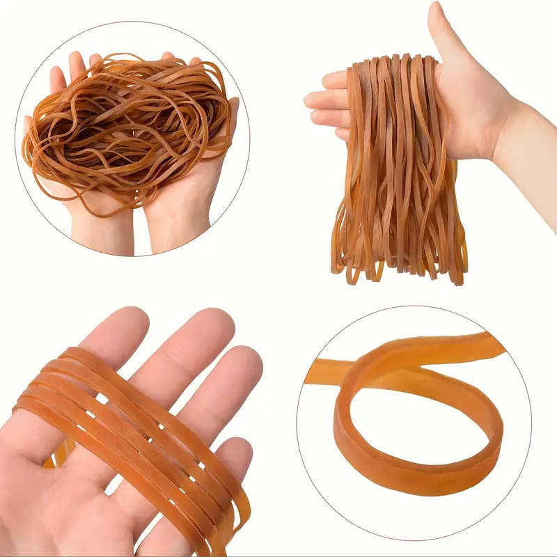 Tjocka elastiska band kraftiga gummiband burkband kontorsmapp starka elastiska gummiband för skolan hemmakontor