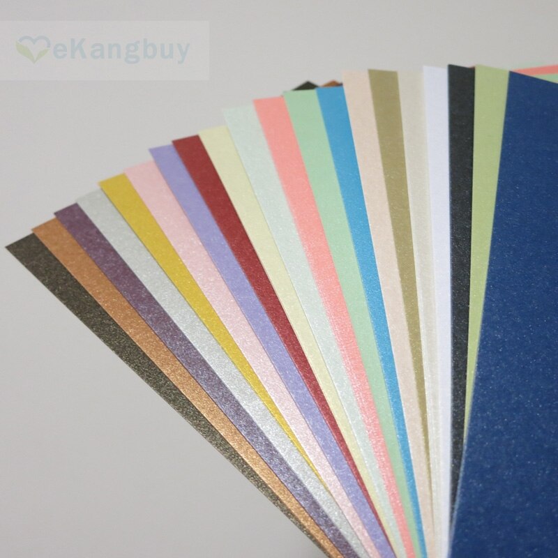A5 Pearl Color Card Paper 250g Cardstock 20 colors optional