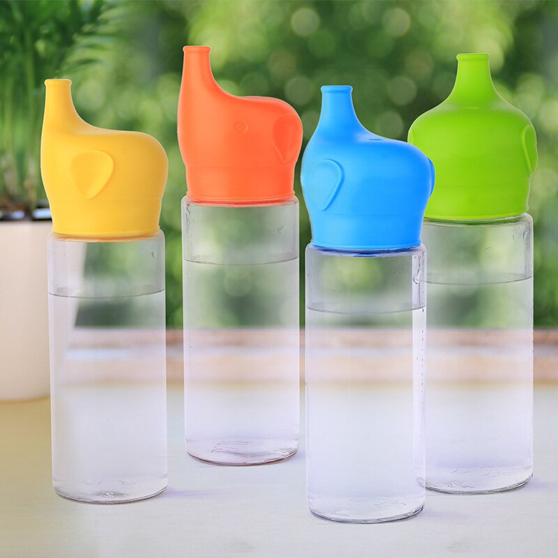 Silicone Sippy Lids for Baby Drinking Converts Any Cup or Glass to a Cup Makes Drinks Spillproof