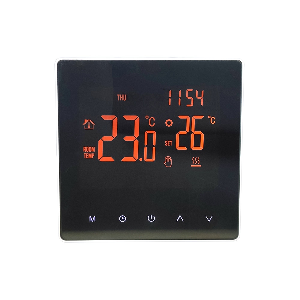 ME81 230v Smart Wifi Thermost Mirror LCD Touch Screen Temperature Controller,support Tuya APP, Google Home, Alexa