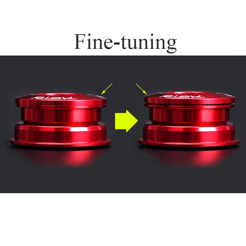 6pc Bicycle Headset Washer Aluminium Alloy Bike Fork Adjusting Washer Dust Cover 0.3mm 1mm 2mm 3mm Spacer Accessories Bike Parts
