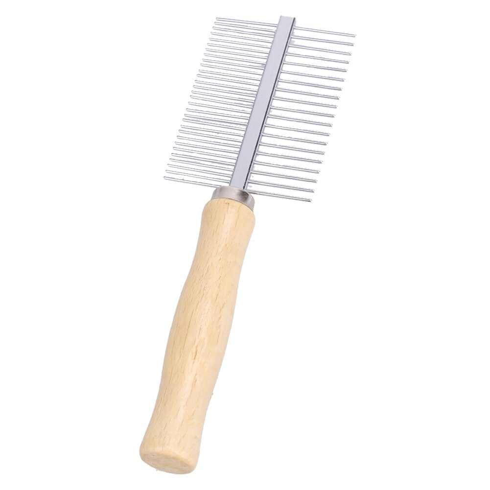 Multi-usage Dog Brush Stainless Steel Dog Brush Pet Grooming Steel Thick Hair Fur Shedding Remove Rake Comb Pet Grooming Brush