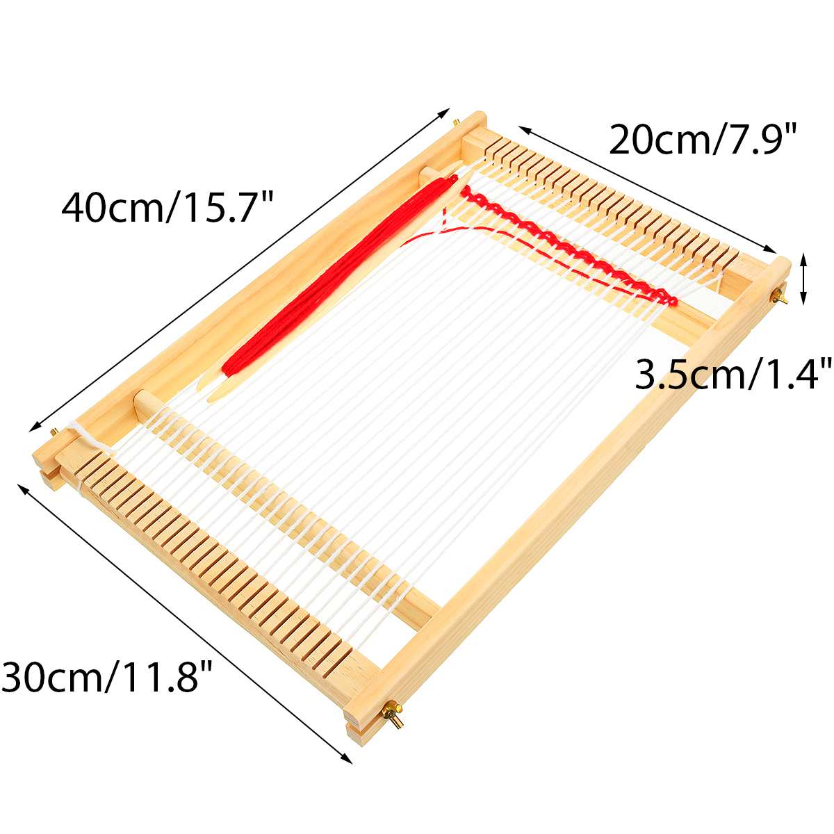Wooden Tapestry Weaving Loom Kit Looms Hand-Knitted Machine DIY Woven Set Sewing Machine Home Waving Accessories Handmade Hook