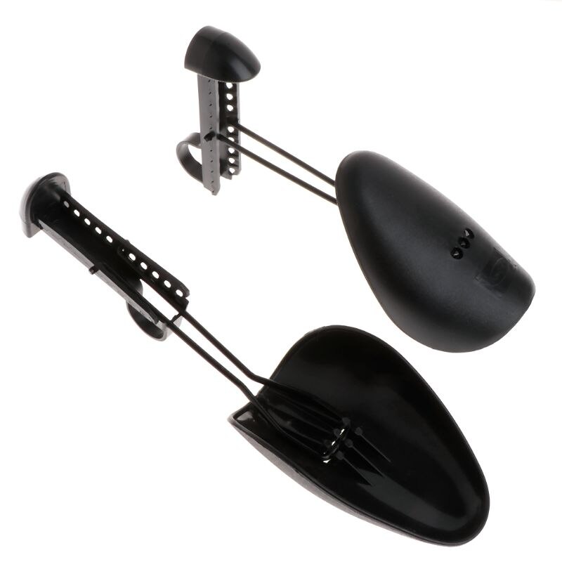 Ensanchador de plástico para hombre y mujer, forma moldeadora de zapatos, ajustable, Unisex, color negro, , 1 par