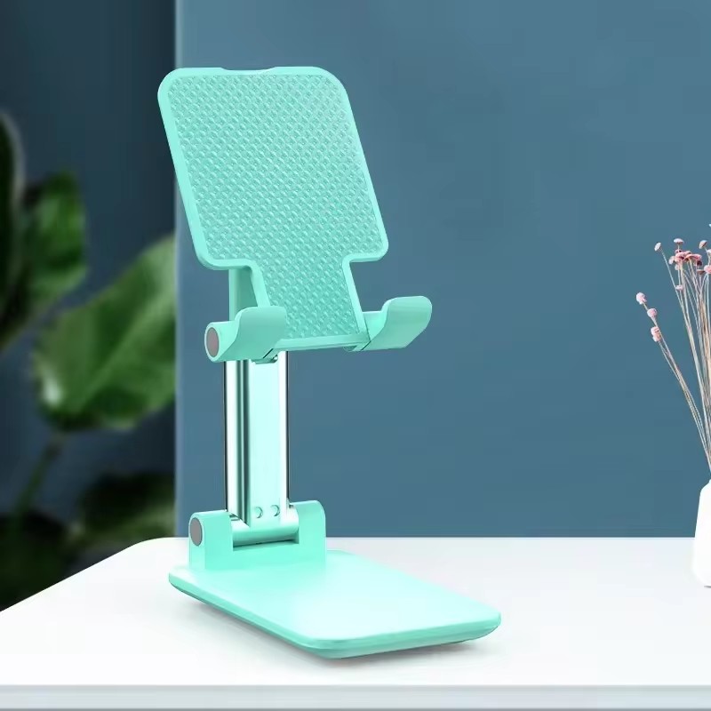 Desk Mobile Phone Holder Stand For iPhone 16 iPad Xiaomi Adjustable Desktop Tablet Holder Universal Table Cell Phone Stand: green