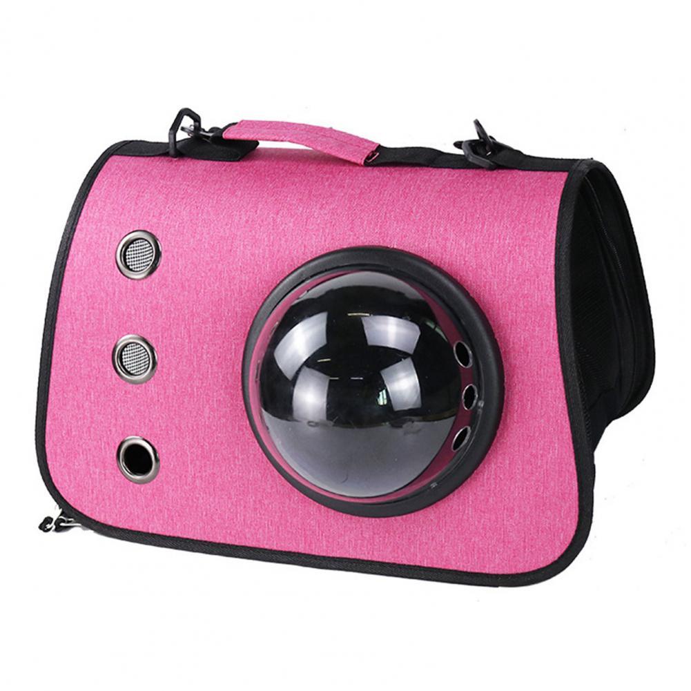 Portable Shoulder Cat Carrier Bags Foldable Pet Carrier for Small Cats Dogs Carrier Travel Pet Carrying Bag with Window: Pink