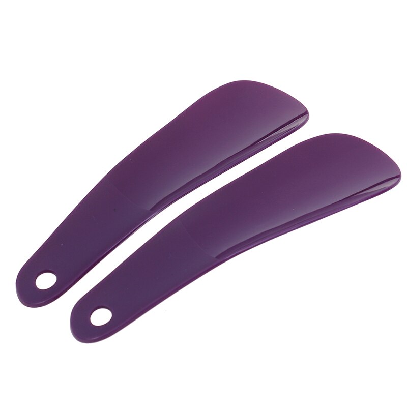 2Stck 16cm Professionelle flexibel Schuh Heber Schuhe Zubehör Kunststoff Schuhlöffel Schuh Hörner Löffel Bunte: LILA