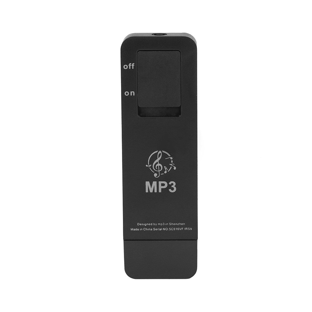 Portable Strip Sport Lossless Sound Music Media MP3 Player Support Micro TF Card Music MP 3 Walkman MP 3 Player: Black
