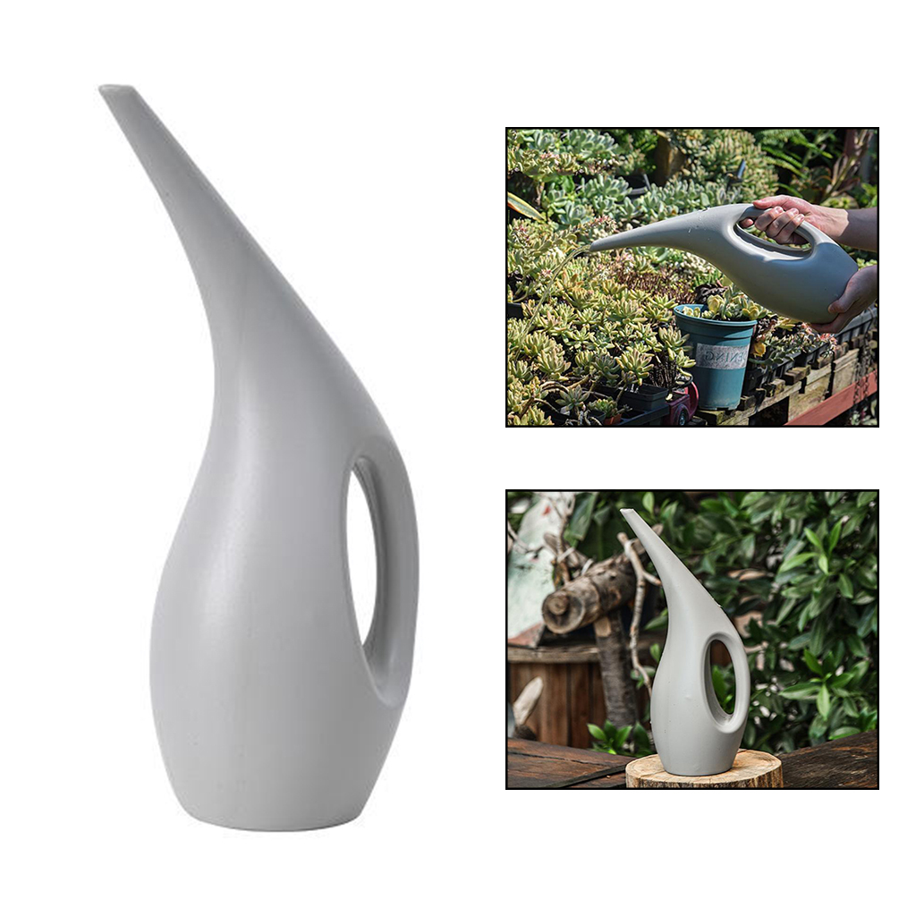 Regadera de jardinería de pico largo, 1,5 2,5 L, para regar plantas de flores, plantas en macetas para interiores y hogares, plantas colgantes, jardines al aire libre