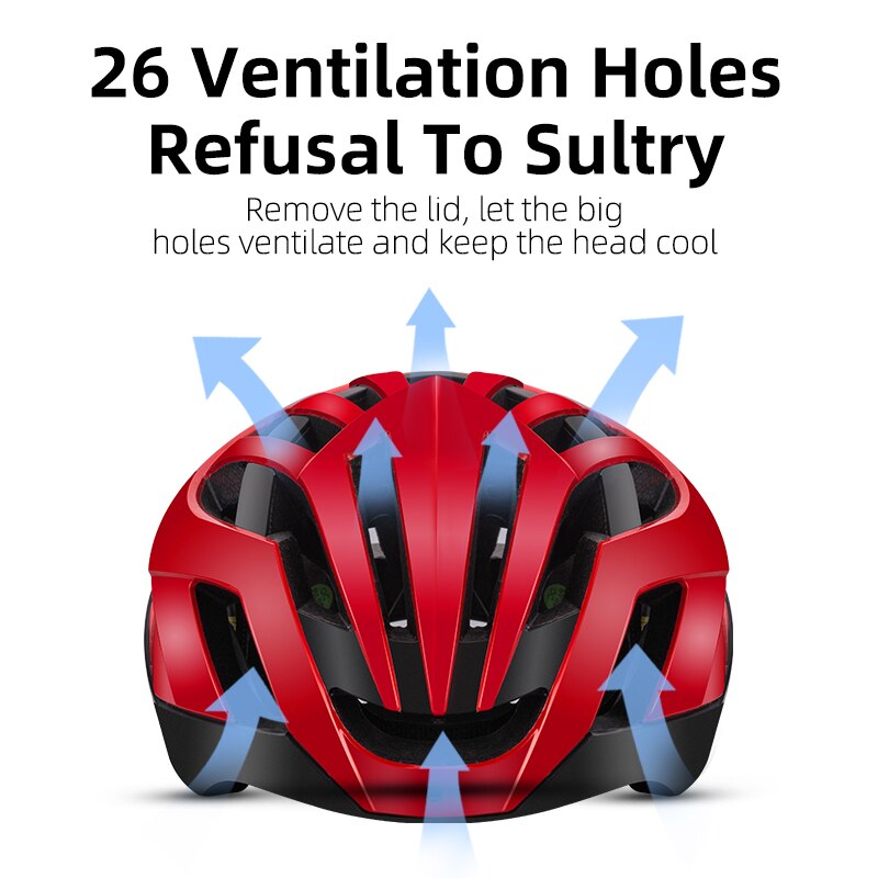 ROCKBROS 3 in 1 Cycling Bike Bicycle Helmet EPS Reflective MTB Road Bicycle Men Safety Light Helmet Integrally-Molded Pneumatic