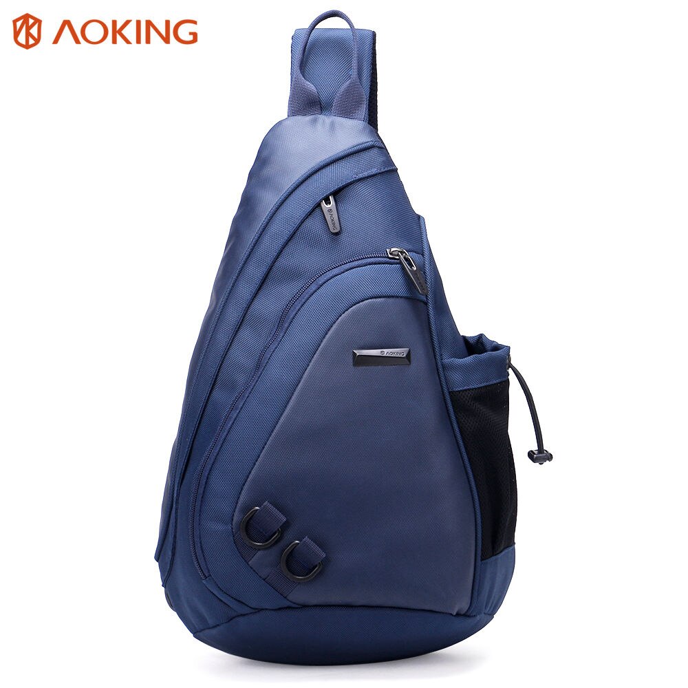 Aoking vattenform bröstväska stor kapacitet män seleväska vattentät resor daglig crossbody-väska axelväska