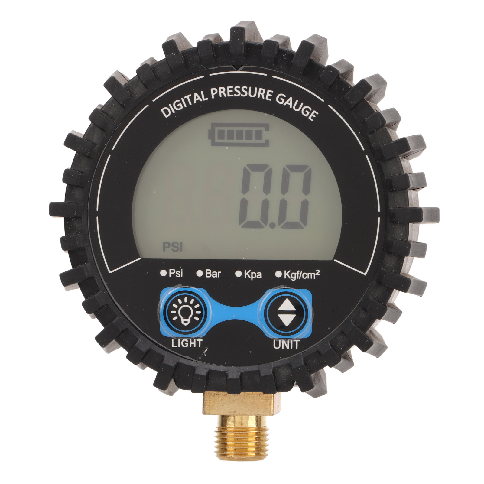 Digital Tire Pressure Meter LCD Display M11x1 Thread Wheel Tyre Air Inflator Pressure Monitor With Backlight 3‑200PSI: Default Title