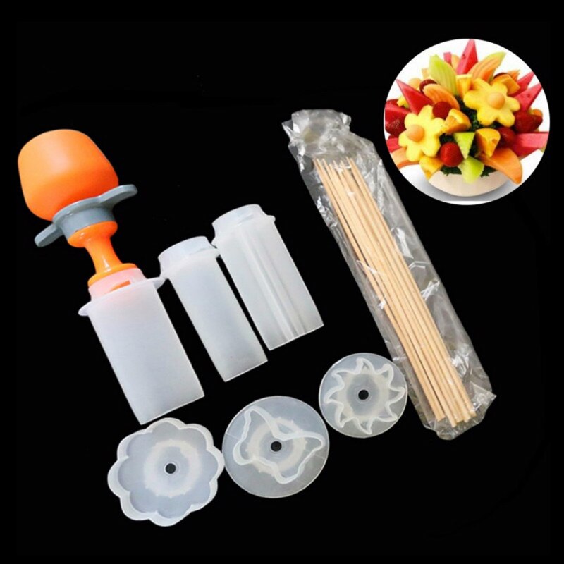 Fruit Vegetable Shape Cutter Star Heart Shape Vegetables Cutter Portable Cook Tools plastic Fruit Cutting