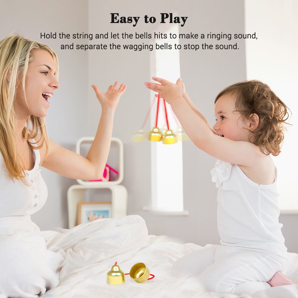 Muslady miedziane dzwonki ręczne Orff instrument perkusyjny klasie muzyczne dzwonki instrument dla dzieci