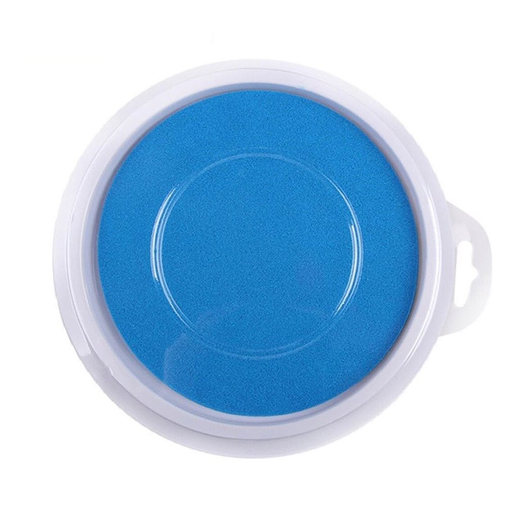 Lembrança cuidados com o bebê não-tóxico handprint pegada impressão mão kit de fundição recém-nascido inkless almofada de tinta infantil brinquedos do bebê novo: Sky blue