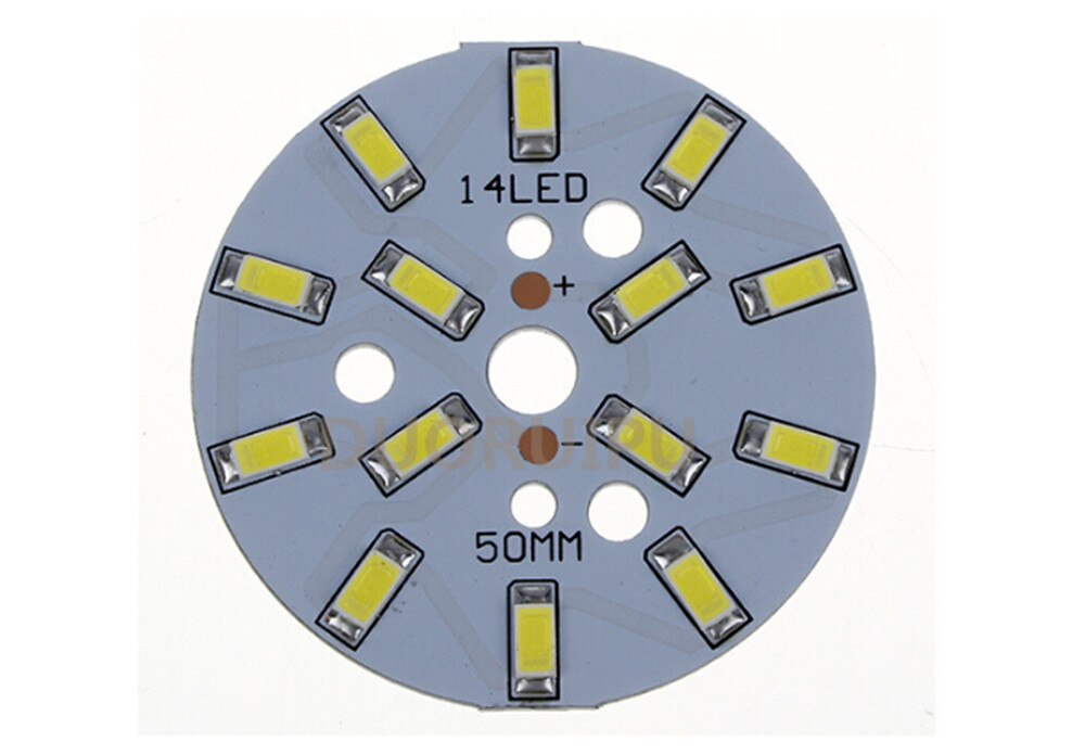 7W SMD 5730 LED cob chip module Lamp panel (plaat) warm 3000 k/Wit 6000k 700-840LM lampen/spotlights 10pcs