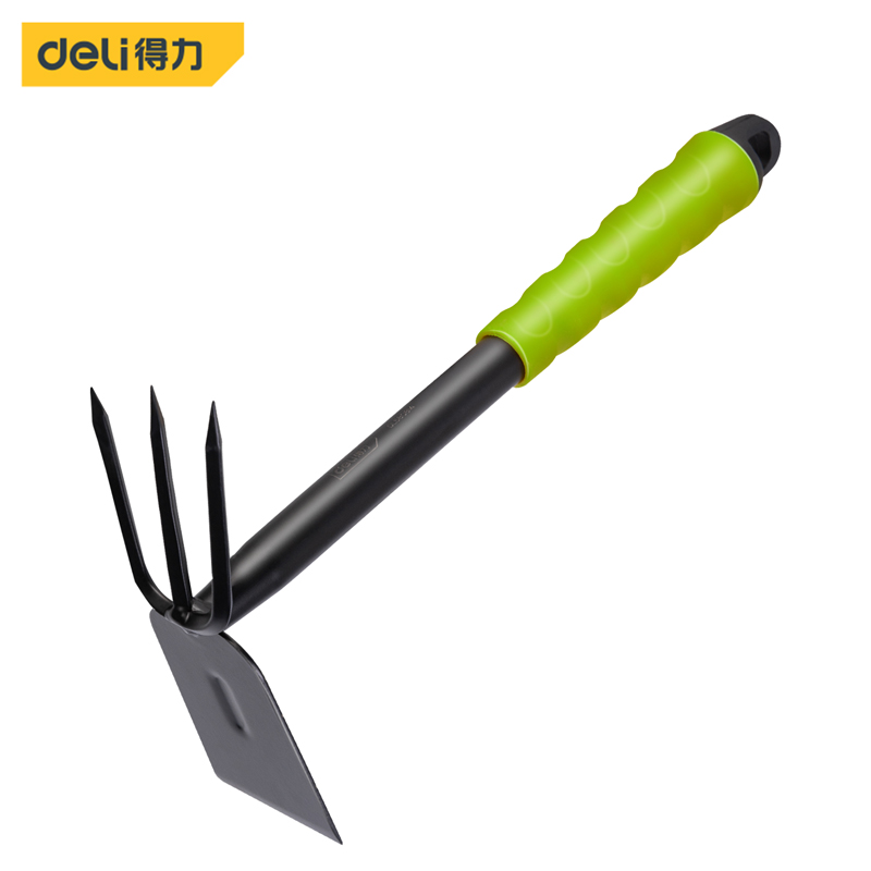 Deli-Juegos de herramientas de jardinería, pala, azada, grada, 1/3/4 Uds. Con mango recubierto de PP, herramienta para bonsái de jardinería, trasplante de tierras agrícolas y césped y jardín: Marfíl