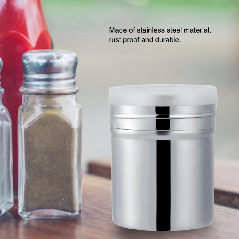 Stainless Steel Cocoa Powder Shaker Mesh Shaker Powder Cans Coffee with Lid Chocolate Icing Sugar Shaker Sifter