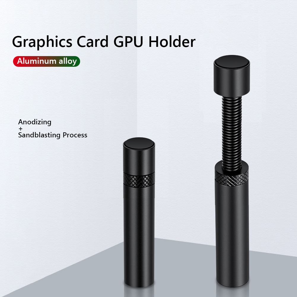 Support Vertical pour carte graphique GPU, vis rotative télescopique réglable en alliage d'aluminium