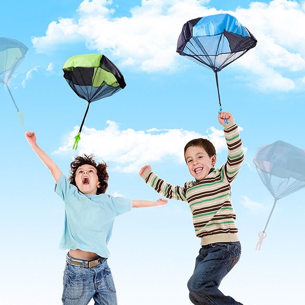 6 Pcs Parachute Speelgoed Sport Gooien Toy Outdoor Camping Vliegende Parachute Speelgoed Kids Kinderen Entertainment