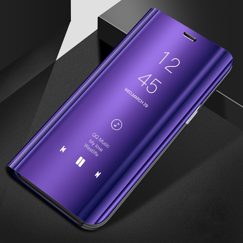 OPPOF5 Spiegel Flip Fall Für OPPO F5 Luxus Clear View PU Leder Abdeckung Für OPPO F5 Fall für OPPO F 5