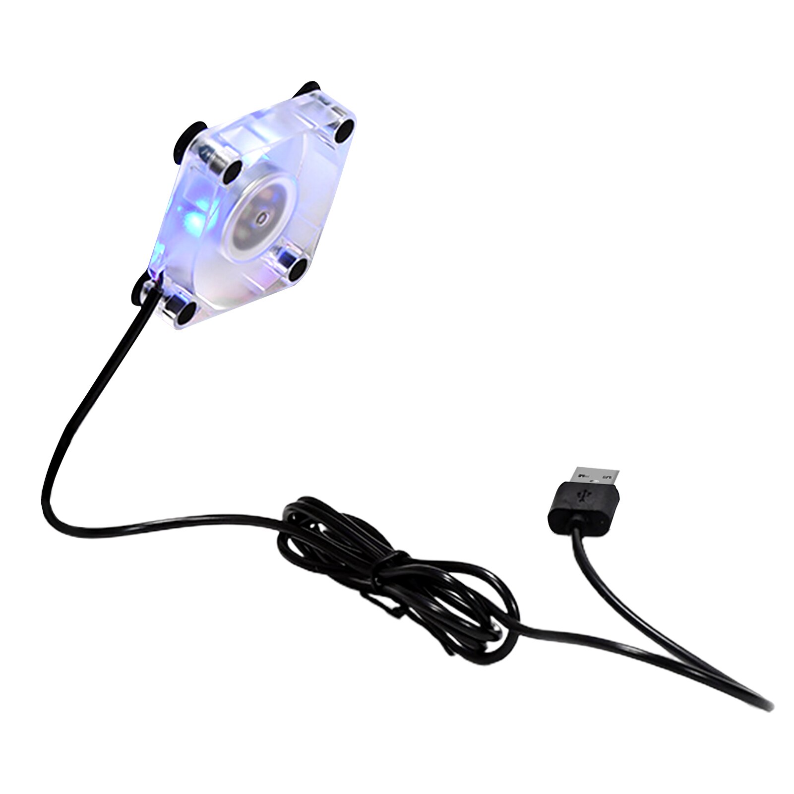 USB Charging Universal Mobile Phone Cooling Fan Accessories Game Removable Suction Cup Portable Home Mini Tablet Blue Light: 1