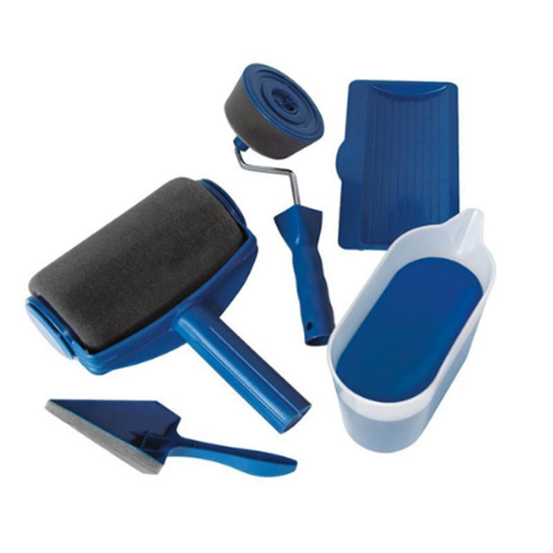 Multifunction DIY Paint Runner Roller Brush Handle Kit Tool Household Pro Corner Set Decorate Home Office Room Wall: 5-piece set