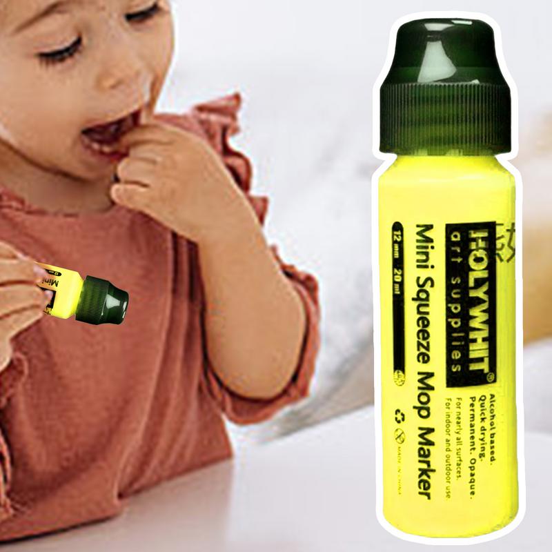 Rotulador de grafiti para resaltar, rotulador de pintura acrílica recargable, bolígrafo de firma fluorescente, suministros de pintura de grafiti, 12mm/20ml