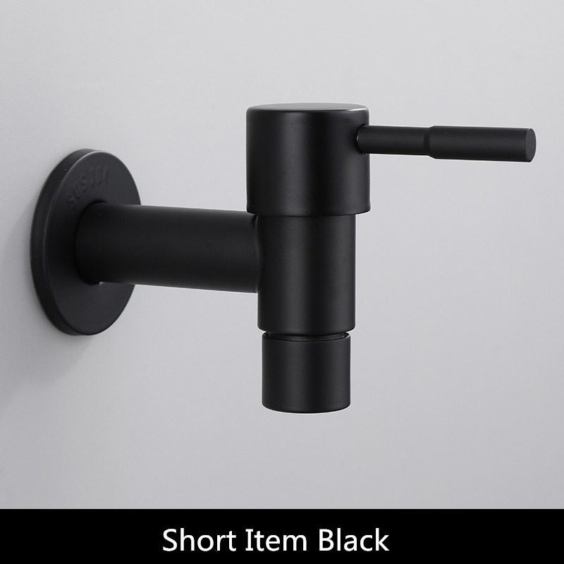 Outside Faucet Mixer tap, washing machine faucet,Black/White toilet bibcocks, copper bibcock,tap,Garden faucet: style 6 black