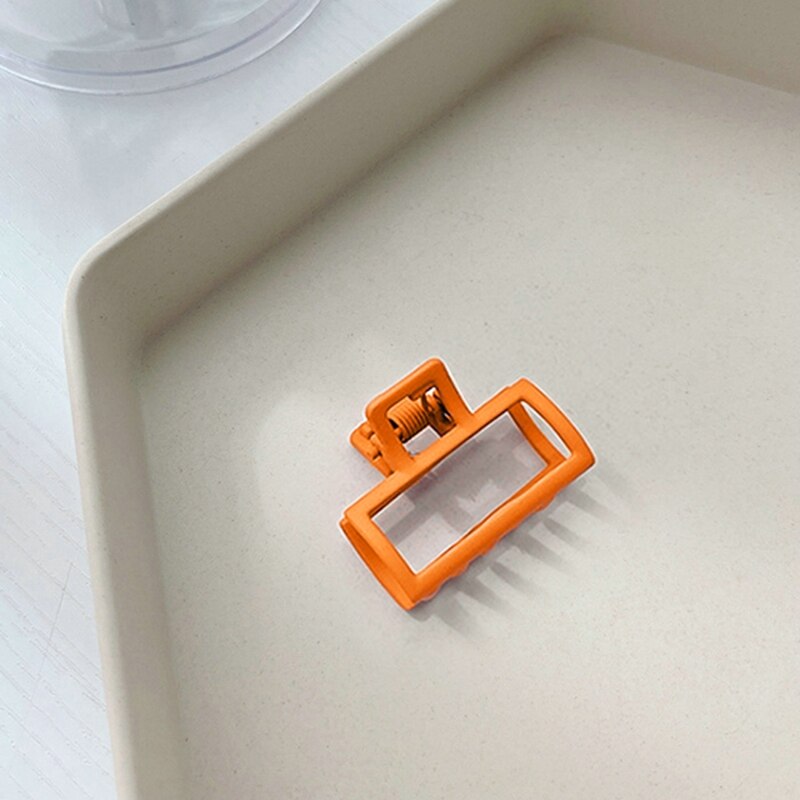1PC kwadratowe spinki do włosów elegancki akryl spinki mały rozmiar Barrette krab spinki do włosów nakrycia głowy dla kobiet dziewczyn akcesoria do włosów: 20-4.5cm
