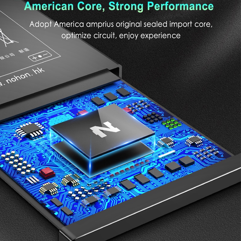 NOHON Hoge Capaciteit Originele Batterij Voor iPhone 6S 6 7 8 Plus 5 5S 5C SE Vervanging Bateria mobiele Telefoon Batterij + Gratis Tools