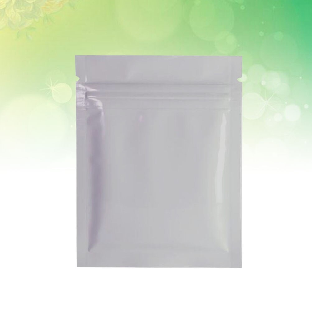 100PCS Aluminum Foil Reusable Food Storage Pouches Packaging Bags Bags for Cookies Snacks Coffee