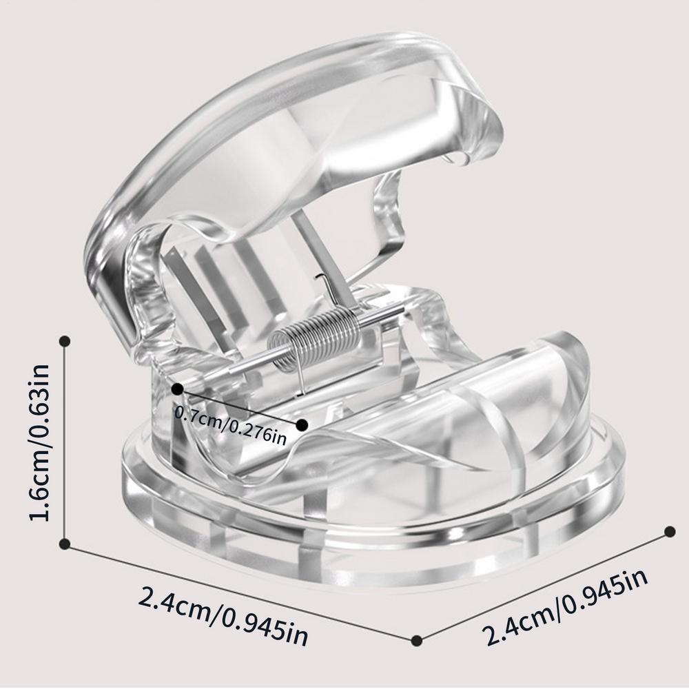 Snoer Organisator Houder Bureau Draad Keeper Clip Bureau Kabelbeheer Accessoires Voor Desktop Nachtkastje Of Keukenkast: Transparant