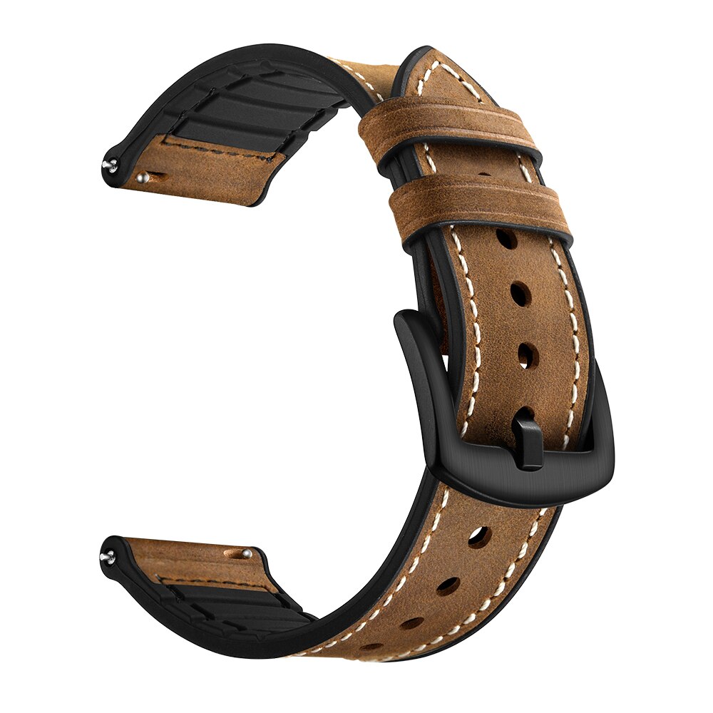 20/22mm Camouflage strap for Xiaomi Haylou Solar LS05/watch color Leather wristband for Huami Amazfit GTR 42/Bip GTS accessories: C / For Amazfit Bip GTS