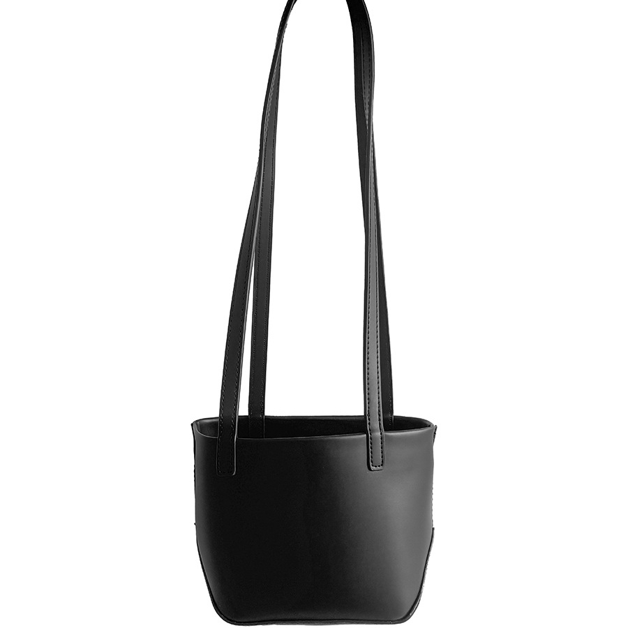 Bolso sencillo de un hombro para axila, bolso tipo cubo de cuero PU a la para mujer, bolso cuadrado pequeño rojo coreano para verano y otoño