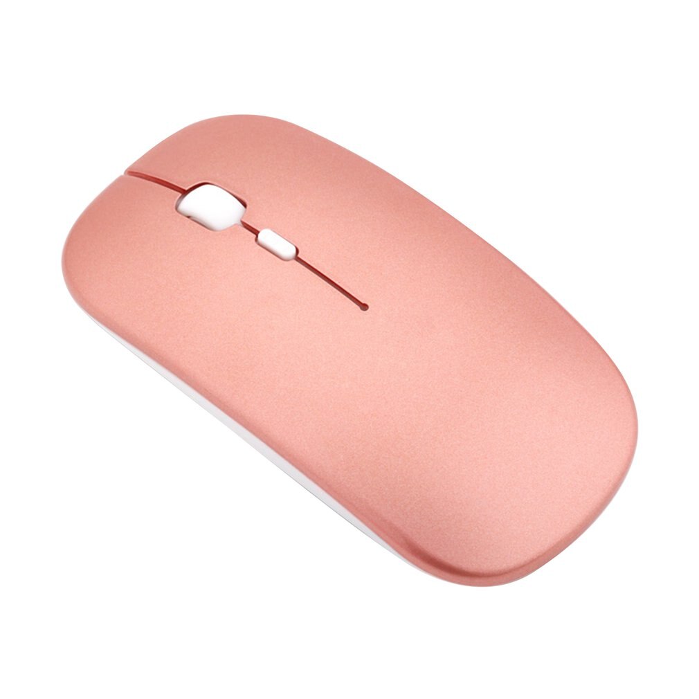 Draadloze muis, computermuis, stille pc-muis, oplaadbare ergonomische muis, 2.4 ghz optische usb-muis voor laptop en pc: Roségoud