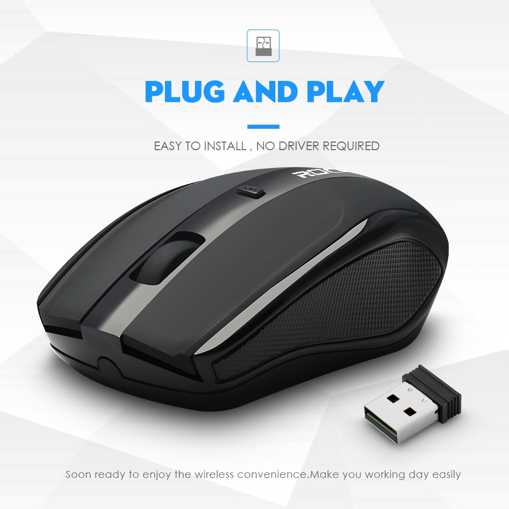 Rocketek USB Wireless Mouse 2.4G 1600DPI 3 buttons ergonomic for imac pro macbook laptop computer pc optical mini mice silent