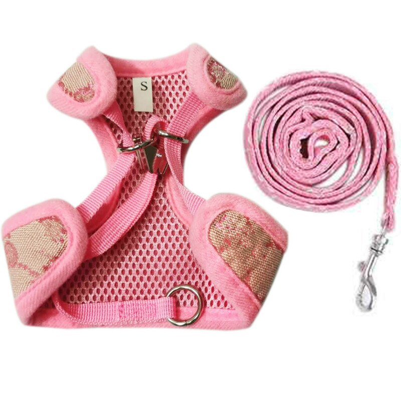 Roze hondenborst, rug, hondenriem, hondenriem, kattenhalsband, riem, huisdier, puppy, tuigje, huisdierenaccessoires