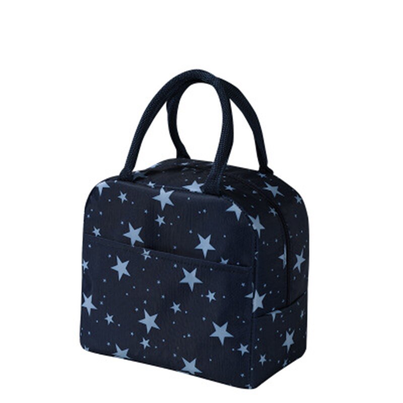 1PCs Frische Kühler Taschen Wasserdichte Nylon Tragbare Zipper Thermische Oxford Mittagessen Taschen Für Frauen Bequem Mittagessen Box Tote Lebensmittel taschen: H