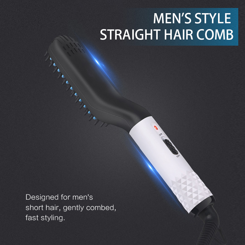 Mann Bart Glätteisen Kamm Haarglätter Pinsel Glätteisen Planchas de Cabello Har Glätteisen für Mann