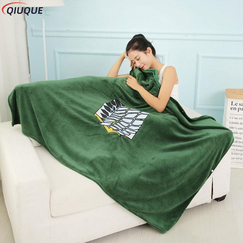 Grüne Decke Umhang Survey Corps Flanell Anime AOT Cape Cosplay Kostüm