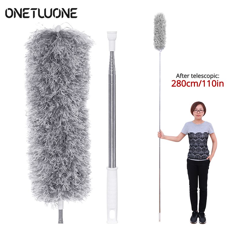 2.8/1.4m Duster Extendable Arbitrarily Bent Duster Lampshade Bookshelf Air Conditioner Dust Cleaner Household Cleaning Tools