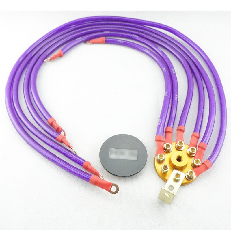 Universal- Auto Spannung Stabilisator Drehpunkt mega Rosinen Universal- Auto Treibstoff Sparer Spannung Stabilisator Regler: Boden Kabel