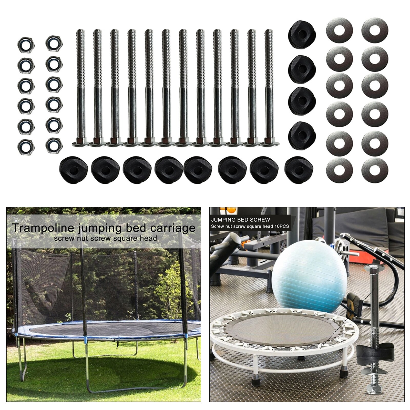 12 Trampoline Enclosure Pole Gap Spacers Trampolin... Grandado