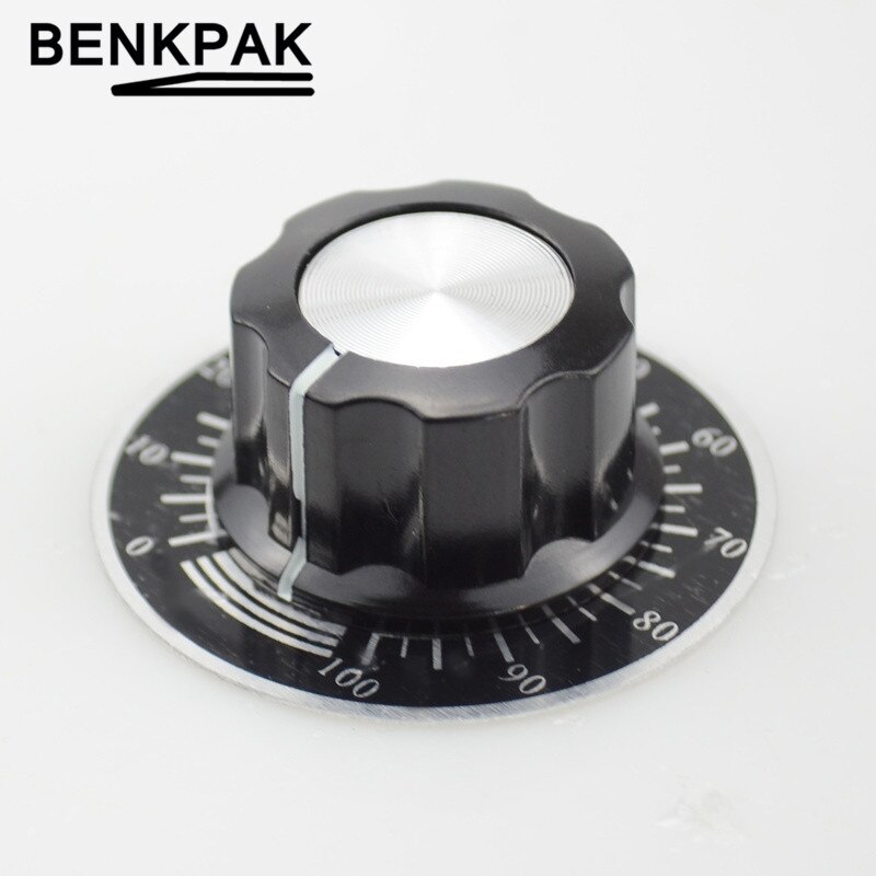 Dial de precisión + perilla/potenciómetro de perilla de Control de aluminio numérico