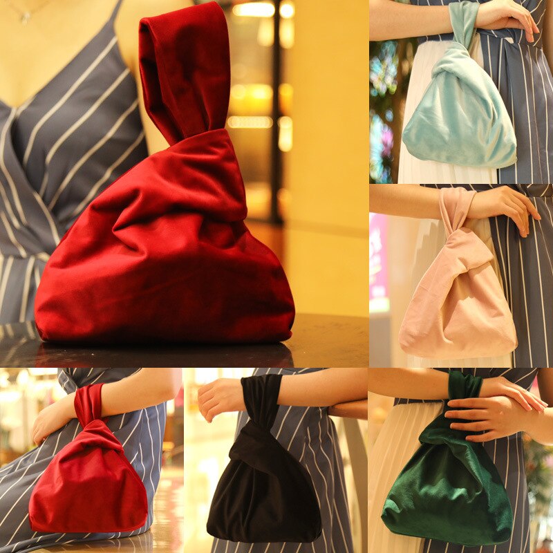 Women Handbag Totes Silk Satin Vintage Velvet Handbag All Match Tote Luxury Bags All Match Travel Bags